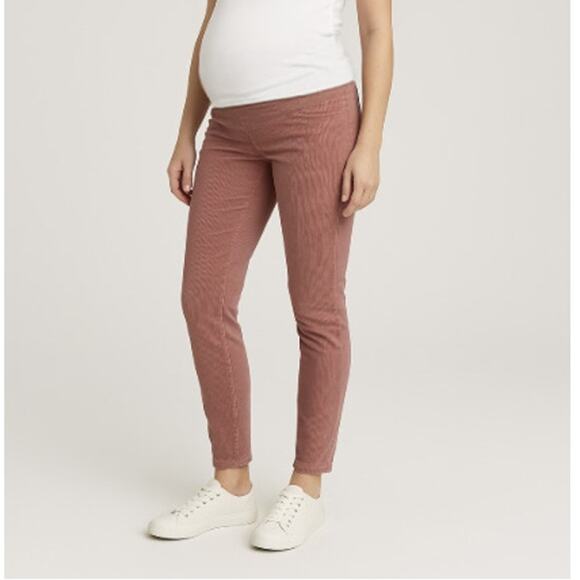 NWT Isabel Maternity Size 4/27R Corduroy Maternity Pants 29" inseam - Picture 1 of 11